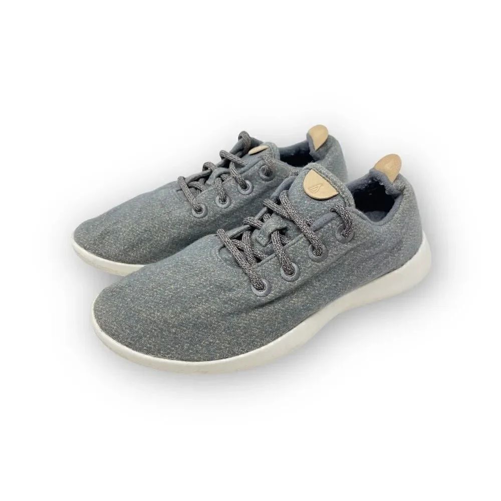 Allbirds Wool Runners Gray Lace Up Sneaker Shoes Men’s Size 8